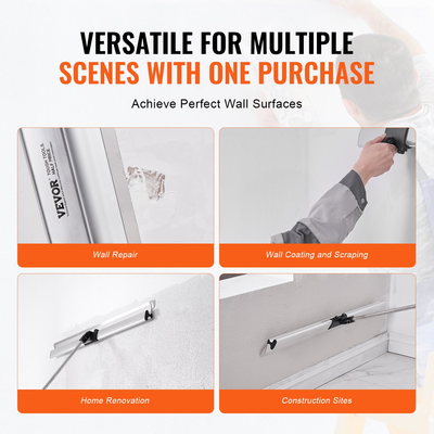 Σετ απολέπισης γυψοσανίδας VEVOR, Αξεσουάρ μαχαιριού εξομάλυνσης λαβής + στερέωσης, επαγγελματικά εργαλεία για γυψοσανίδες, μαχαίρι καθαρισμού/γυψοσανίδας, για γυψοσανίδα / σανίδα τοίχου / γυψοσανίδα (χωρίς λεπίδα)