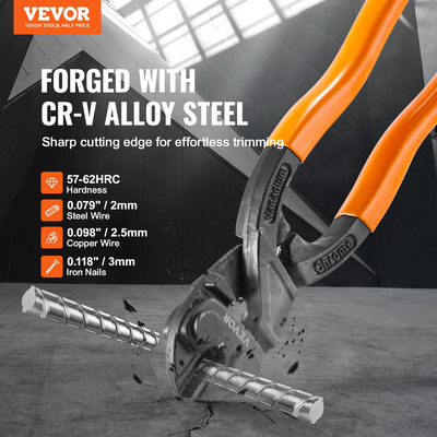 VEVOR Bolt Cutter 8&quot; Mini Lock Cutter Διυλικό Λαβή με Λαστιχένιο Χάλυβα