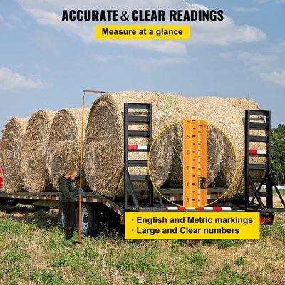 Ράβδο μέτρησης ύψους φορτίου VEVOR, 20&#039; ανθεκτικό μπαστούνι ύψους φορτηγού από υαλοβάμβακα με ρυθμιζόμενο κοντάρι, μη αγώγιμο ραβδί μέτρησης ύψους φορτηγού με τσάντα μεταφοράς, ράβδος ύψους για φορτηγά, μεταφορείς αυτοκινήτων