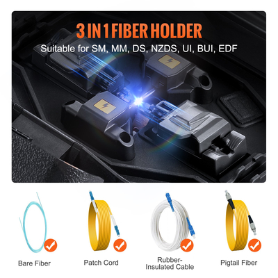 VEVOR Fiber Fusion Splicer 6 Motors Core Alignment with 6s Spicing 13s Heating