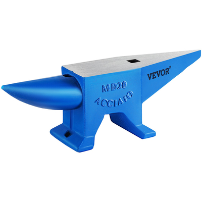 VEVOR Single Horn Anvil 44Lbs Steel Anvil Blacksmith προς πώληση Εργαλεία και εξοπλισμός Forge Anvil Rugged Round and Square Hole Horn Anvil Blacksmith Jewelers Metalsmith Blacksmith Tool