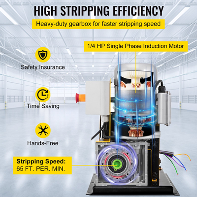Ηλεκτρική σειρά καλωδίων μηχανών γδύνωσης καλωδίων 1Σειρά καλωδίων μηχανών γδύνωσης καλωδίων 220Αυτόματη μηχανή γδύνωσης καλωδίων 11 κανάλια, Ηλεκτρική γδύστρα καλωδίων χαλκού με 10 λεπίδες