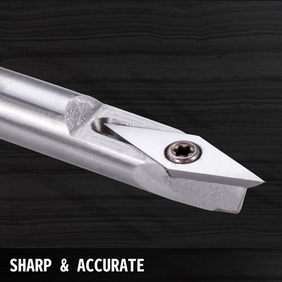 VEVOR Εργαλεία τόρνου ξύλου για τόρνο Σετ 4 ΤΕΜ, Εργαλεία τόρνου από καρβίδιο με σχήμα διαμαντιού, στρογγυλά, τετράγωνα κοπτικά με δυνατότητα αντικατάστασης Σμίλες τόρνου τόρνου με λαβή λαβής Εργαλεία τόρνου για χειροτεχνίες χομπίστες DIY