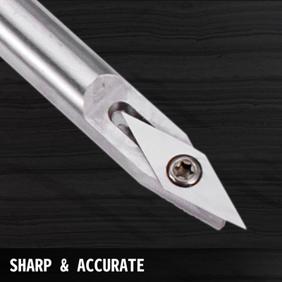 VEVOR Ξυλοτορνευτικά Εργαλεία για Τόρνο Σετ 5 ΤΕΜ, Εργαλεία τόρνου από καρβίδιο με σχήμα διαμαντιού, στρογγυλά, τετράγωνα κοπτικά, σμίλες τόρνου με άνετες λαβές λαβής Εργαλεία τόρνου για χειροτεχνικούς χομπίστες