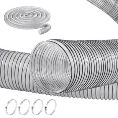 VEVOR 4&#039;&#039; x 50&#039; Dust Collection Hose Thickened PVC Flexible Clear Hose