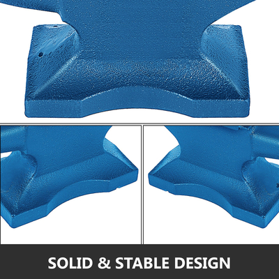 VEVOR Single Horn Anvil 44Lbs/20Kg Χυτοσίδηρος σιδεράς αμόνι προς πώληση Εργαλεία και εξοπλισμός σφυρηλάτησης Anvil Rugged Round Horn Anvil Blacksmith Jewelers Metalsmith Blacksmith Tool