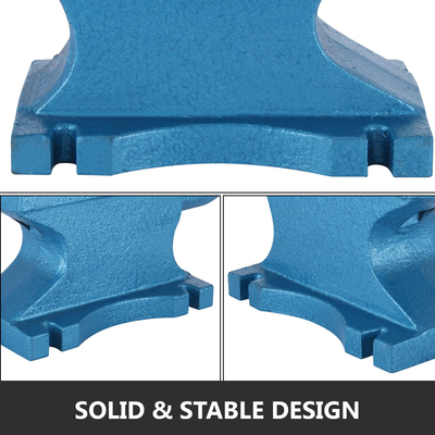 VEVOR Single Horn Anvil 99Lbs Χυτοσίδηρος σιδηρουργός αμόνι προς πώληση Εργαλεία και εξοπλισμός Forge Anvil Rugged Round Horn Anvil Blacksmith Jewelers Metalsmith Blacksmith Tool