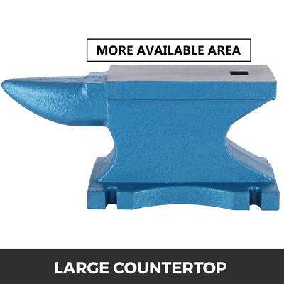 VEVOR Single Horn Anvil 99Lbs Χυτοσίδηρος σιδηρουργός αμόνι προς πώληση Εργαλεία και εξοπλισμός Forge Anvil Rugged Round Horn Anvil Blacksmith Jewelers Metalsmith Blacksmith Tool