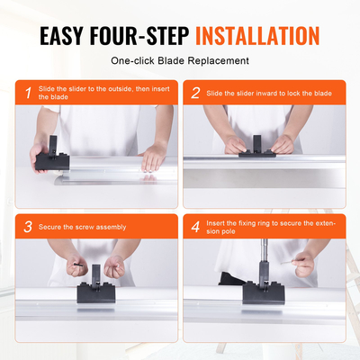 VEVOR Drywall Skimming Blade, 48 ιντσών μαχαίρι εξομάλυνσης, λεπίδα από ανοξείδωτο ατσάλι &amp; σώμα από κράμα αλουμινίου Επαγγελματικά εργαλεία για γυψοσανίδες, μαχαίρι καθαρισμού/γυψοσανίδας, για γυψοσανίδα/σανίδα τοίχου/γυψοσανίδα