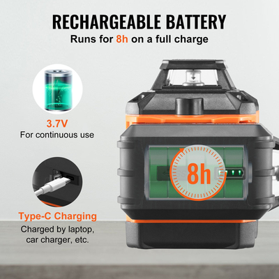 Πράσινη διαγώνια γραμμή επιπέδων λέιζερ 100που ισοπεδώνει την υψηλή μέτρηση ακρίβειας