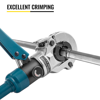 VEVOR Hydraulic Pipe Crimper TH ?16-32mm Pipe Tube Crimper Pipe Crimping Pilers TH Jaws 16-20-25-32mm 12T Hydraulic Crimping Tool for Compound Pipe