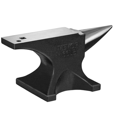 Αμόνι VEVOR Single Horn, 66Lbs χυτό αμόνι, Σιδηρουργός στρογγυλού κέρατου υψηλής σκληρότητας, μεγάλος πάγκος και σταθερή βάση, με στρογγυλή και τετράγωνη τρύπα, εργαλείο Metalsmith για κάμψη και διαμόρφωση
