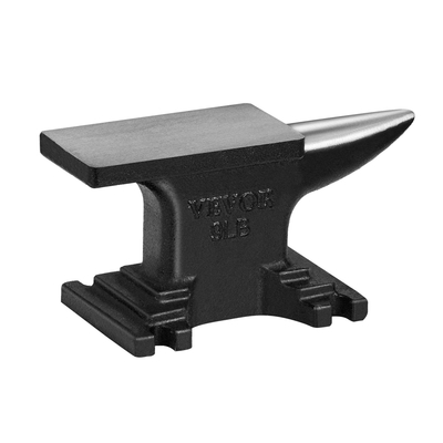 Αμόνι VEVOR Single Horn, Αμόνι από χυτό χάλυβα 8,8 λίβρες, Σιδεράς σιδεράς με στρογγυλό κέρατο υψηλής σκληρότητας, συμπαγής σχεδίαση και σταθερή βάση, εργαλεία και εξοπλισμός σφυρηλάτησης, εργαλείο Metalsmith για κάμψη και διαμόρφωση