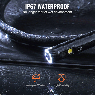 Κάμερα ενδοσκοπίου VEVOR με Φώτα Τριπλός Φακός Βοροσκόπιο 16,4 FT Οθόνη 5&quot; με καλώδιο