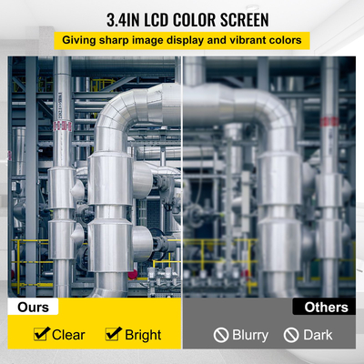 VEVOR Sewer Camera 164FT Cable Pipeline Inspection Camera 4,3 ιντσών TFT LCD οθόνη σωλήνα κάμερας Αδιάβροχη IP68 κάμερα επιθεώρησης αγωγών με 6 τεμάχια LED 8500MAH μπαταρία λιθίου, Λειτουργία DVR, 50M