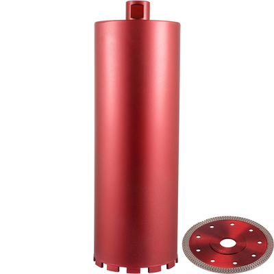 Τρυπάνι VEVOR Diamond Core, 6&quot;/152mm διάμετρος τρυπάνι πυρήνα, 14&quot;/355mm τρυπάνι πυρήνα σκυροδέματος, 5/8&quot;-11 τρυπάνι πυρήνα σπειρώματος, ξηρό/υγρό τρυπάνι με λεπίδα, διαμαντένιο τρυπάνι υγρού πυρήνα για σκυρόδεμα Τούβλο