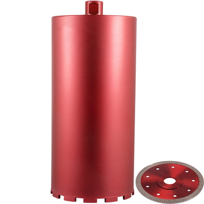 VEVOR Diamond Core Drill, 8&quot;/203mm Diameter Drill Drill, 14&quot;/355mm Concrete Core Drill Drill, 5/8&quot;-11 Thread Core Bit, Dry/Wet Drill Drill with a Lade, Diamond Wet Coring Bit for Concrete Brit