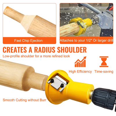 VEVOR Tenon Cutter, 1,5&quot; / 38 mm διάμετρος, Premium κόφτης επίπλων από αλουμίνιο &amp; ατσάλι, με διπλές ίσιες λεπίδες και βίδες με κουμπιά Home Master Kit, Εμπορικό εργαλείο ξυλουργικής για αρχάριους στο σπίτι DIY