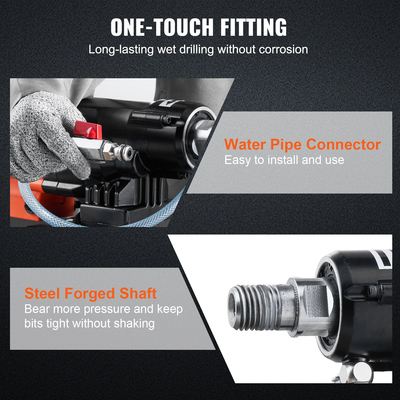 Υγρή και ξηρά μηχανή τρυπανιών πυρήνων διαμαντιών σκυρόδεμα γεώτρησης τρυπανιών πυρήνων 3200Λεπτομέρειες: