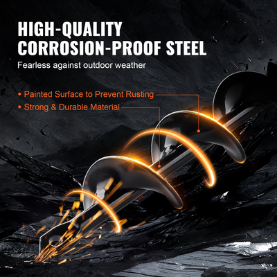 Τρυπάνι VEVOR τρυπάνι για φύτευση, 1,6 x 16,5 ιντσών τρυπάνι κήπου, τρυπάνι σπειροειδούς για φύτευση βολβών &amp; τρύπες, τρυπάνι 3/8&quot; Hex Drive