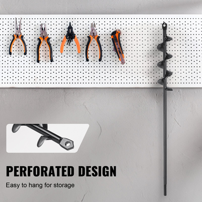 Τρυπάνι VEVOR τρυπάνι για φύτευση, 1,6 x 16,5 ιντσών τρυπάνι κήπου, τρυπάνι σπειροειδούς για φύτευση βολβών &amp; τρύπες, τρυπάνι 3/8&quot; Hex Drive