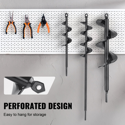 Τρυπάνι VEVOR για φύτευση σετ 3, φ1,6x8,6 ίντσες, φ2x15 ίντσες, φ2,8 x 12 ίντσες, τρυπάνι κήπου, τρυπάνι σπειροειδούς τρυπανιού για εκσκαφέας θέσης, φύτευση βολβών και σκάψιμο τρυπών, για τρυπάνι εξαγωνικής κίνησης 3/8