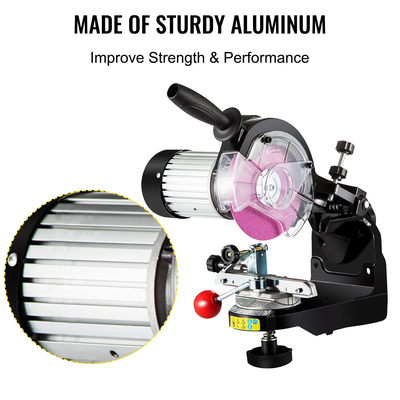 VEVOR Professional 230V Ηλεκτρικός Ακονιστής Λεπίδας Αλυσοπρίονου 230W Ηλεκτρικός Πάγκος Πάγκος Ακονιστής Αλυσίδας Λεπίδας Αλυσοπρίονου 145mm Μύλος με Επαγωγικό μοτέρ