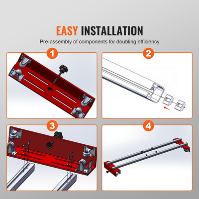 VEVOR Router Sled ρυθμιζόμενο πλάκα ξύλου Flattening Mill Router Jig μήκους 60