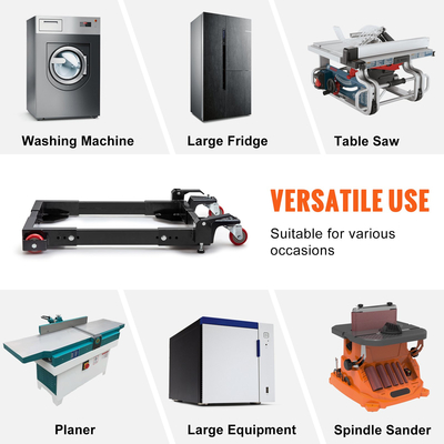 Κινητή βάση VEVOR, χωρητικότητα 1500 λίβρες, Ρυθμιζόμενη από 20,7&quot; x 23,7&quot; έως 28&quot; x 33,5&quot;, Βάση κινητής βάσης γενικής χρήσης βαρέως τύπου με περιστρεφόμενους τροχούς, για εξοπλισμό επεξεργασίας ξύλου, πριονοκορδέλα, ηλεκτρικά εργαλεία, μηχανήματα