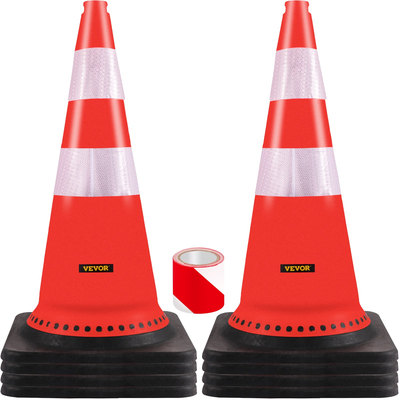 VEVOR Safety Cones Κώνοι κυκλοφορίας 8 x 30&quot; Πορτοκαλί ανακλαστικοί κώνοι δρόμου