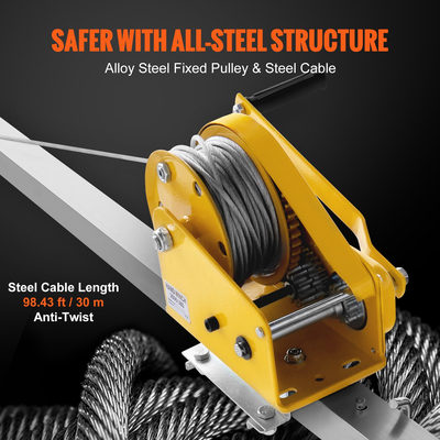 Κιτ τρίποδων περιορισμένου χώρου VEVOR, Βαρούλκο 2600 λίβρες, Τρίποδα περιορισμένου χώρου 8&#039; πόδια και καλώδιο 98&#039;, Τρίποδο περιορισμένου χώρου διάσωσης 32,8&#039; προστασίας από πτώση, λουρί, φυσητήρας, τσάντα για παραδοσιακούς περιορισμένους χώρους