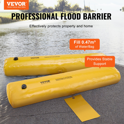 VEVOR Flood Barriers, Sandbag Alternative Flood Bag 4 Pack, Flood Barrier για το σπίτι, Water Barriers για πλημμύρες, Doorway, Driveway (4FTx6in)