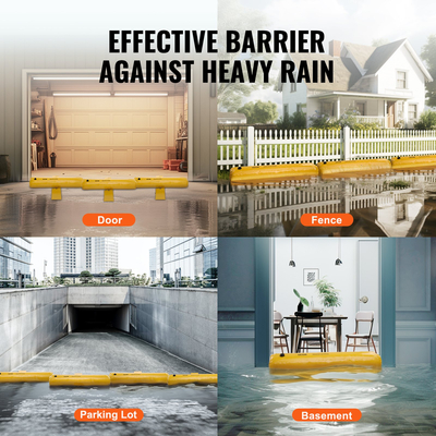 VEVOR Flood Barriers, Sandbag Alternative Flood Bag 4 Pack, Flood Barrier για το σπίτι, Water Barriers για πλημμύρες, Doorway, Driveway (4FTx6in)