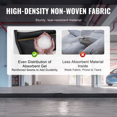 VEVOR Flood Barriers, Water Flood Dam 8 Pack, Water Barriers for Flooding, Water Activated Flood Barriers for Home, Doorway, Driveway (17FT x 6in)