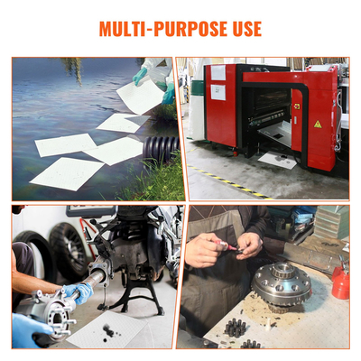 VEVOR Spill Absorbent Pads, Oil Absorbing Mat Absorbs up 20 Gal, 15&quot; L x20&quot; W Απορροφητικό μαξιλαράκι πολυπροπυλενίου μόνο για λάδια, Oil Spill Mats Συσκευασία των 100