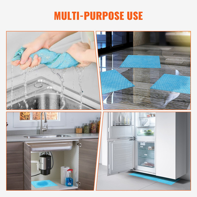 VEVOR Spill Absorbent Pads, Water Absorbing Mat Pad in Dispenser Box, 6 Gal Capacity, 15&quot; L x19&quot; W Πολυπροπυλένιο Absorbent Pad for Water, 30 τμχ ανά κουτί