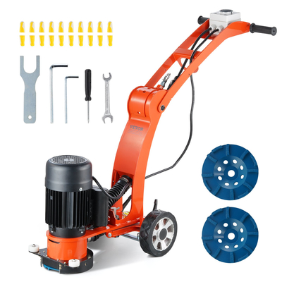 Ρυθμιζόμενο μηχάνημα μύλος δαπέδου VEVOR 7&quot; Walk-Behind Polisher 2.0HP