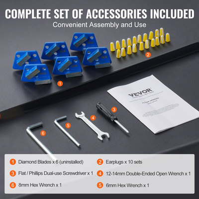 Ρυθμιζόμενο μηχάνημα μύλος δαπέδου VEVOR 10&quot; Walk-Behind Polisher 3.0HP