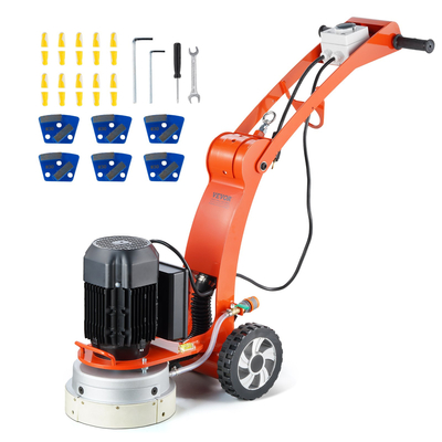 Ρυθμιζόμενο μηχάνημα μύλος δαπέδου VEVOR 10&quot; Walk-Behind Polisher 3.0HP