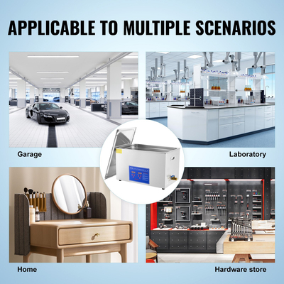 VEVOR 30L Μηχάνημα καθαρισμού υπερήχων από ανοξείδωτο ατσάλι Μηχάνημα καθαρισμού υπερήχων Ψηφιακός θερμαντήρας χρονοδιακόπτης Καθαρισμός κοσμημάτων για επαγγελματική προσωπική οικιακή χρήση (30L)