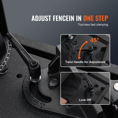 Πριόνι κοπής VEVOR 14 in Mitering Chop Saw για κοπή μετάλλων σε ξηρή κοπή με γωνία 45°