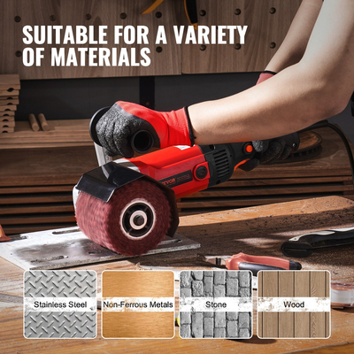 Μηχάνημα στίλβωσης VEVOR Burnishing 1200W 6-τάχυτο ηλεκτρικό γυαλιστικό μετάλλων 4 τροχών