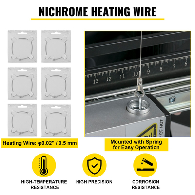 Μηχάνημα κοπής φελιζόλ VEVOR 42cm Μέγ. Πάχος κοπής Αφροκόφτης 127cm Μέγ. Μήκος κοπής Hot Wire Foam Cutter 0-90° Styrofoam Cutter Έξι καλώδια θέρμανσης με βάση για κοπή αφρού μαργαριταριού βαμβακιού