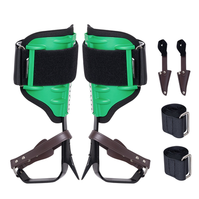 VEVOR Tree Climbing Spikes Climbing Spurs Aloy Steel Arborist Equipment Green