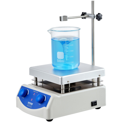 Μαγνητικός αναδευτήρας θερμής πλάκας VEVOR Max 716°F/380°C Αναδευτήρας θερμής πλάκας 0-2000 σ.α.λ.
