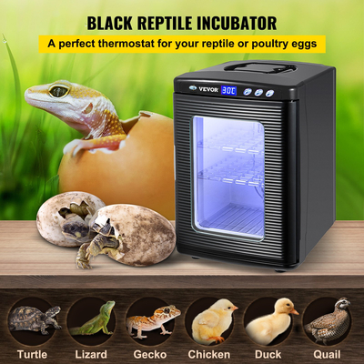 Vevor 25l Reptile Herp Nursery Egg Incubator Snake Totoise Breeding Hatch