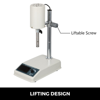 VEVOR 1000ml High Speed ​​Homogenizer 200W Adjustable FSH-2A Digital Dispaly Mechanical Homogenizer Disperser Homogenize Emulsifier Low Noise Laboratory Homogenizer for Emulsifyin