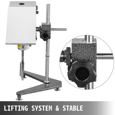 Ψηφιακό περιστροφικό ιξωδόμετρο VEVOR NDJ-5S Ιξώδες 10-100000 mPa.s Δοκιμαστική μηχανή μέτρησης ιξώδους Οθόνη ιξωδόμετρου Ψηφιακή οθόνη LCD