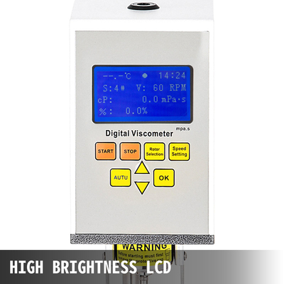 Ψηφιακό περιστροφικό ιξωδόμετρο VEVOR NDJ-9S 1-100000 mPa.s Μετρητής μετρητή ρευστόμετρου Ακρίβεια συν ή πλην 2% Newton Υγρό ιξωδόμετρο Ψηφιακό φορητό