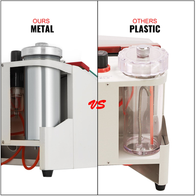 VEVOR Dental Sandblaster 2 στυλό + 2 Tanks Dental Lab Sandblaster με φως LED και Παράθυρο μεγάλης προβολής Μηχάνημα αμμοβολής με έλεγχο πεντάλ ποδιού